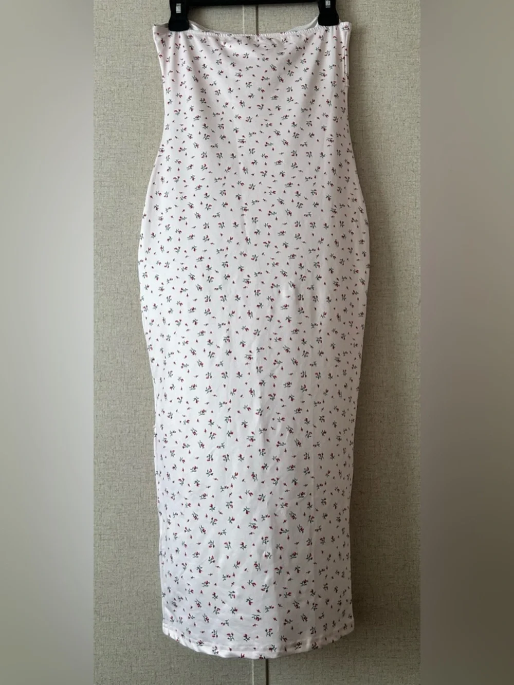SHEIN Pink Strapless Floral Column Maxi Dress - Picture 3 of 4